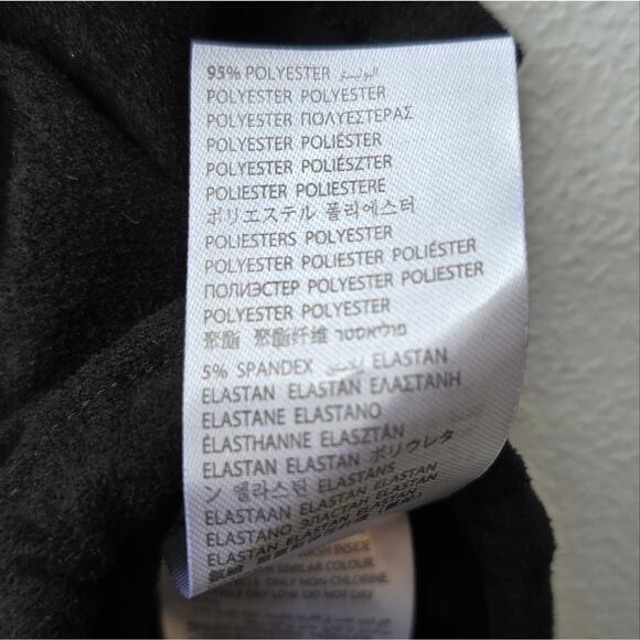 M Adika Black Tie-Front Crop Top NWT Size XS Wrap Around Cardigan Suede Soft - Picture 8 of 8